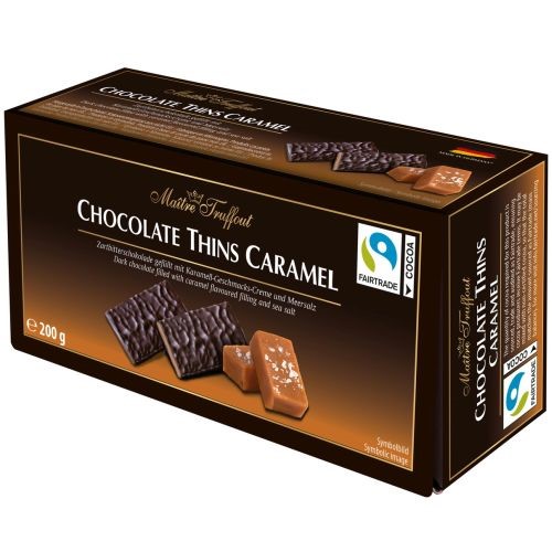 Maitre Chocolate Thins Caramel 200g