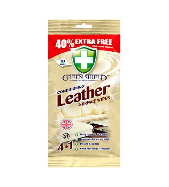 Green Shield Leather Chusteczki 70szt