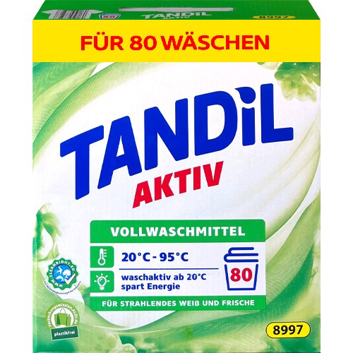 Tandil Aktiv Vollwaschmittel 80p 5,2kg DE
