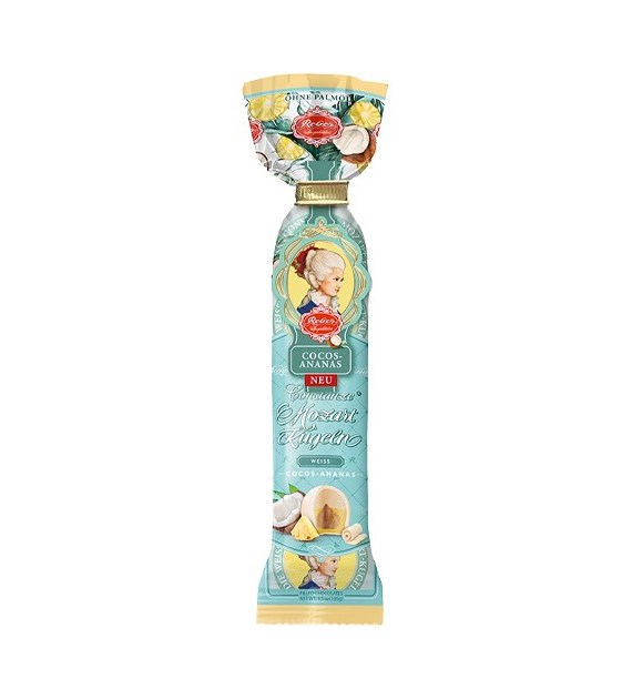 Reber Mozart Kugeln Weiss Cocos-Ananas 100g