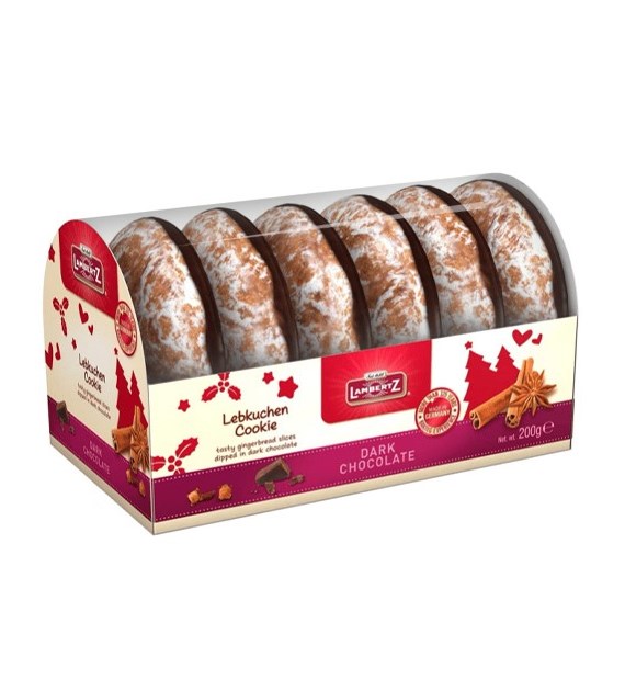 Lambertz Lebkuchen Cookie Dark Kołyska 200g