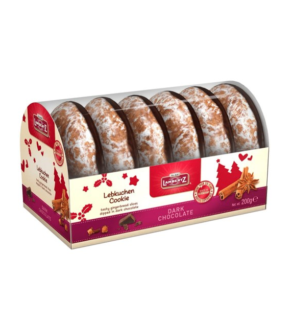 Lambertz Lebkuchen Cookie Dark Kołyska 200g