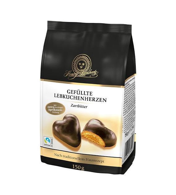 Henry Lambertz Gefullte Lebkuchenherzen Zart 150g