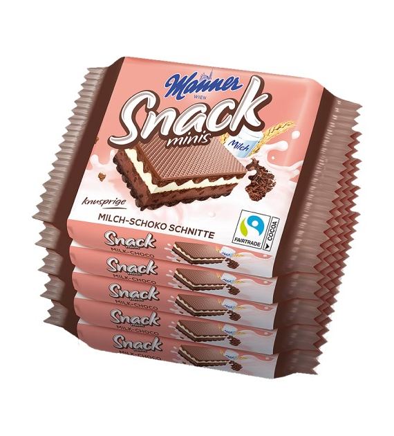 Manner Snack Milch-Schoko Schnitte 5szt 125g