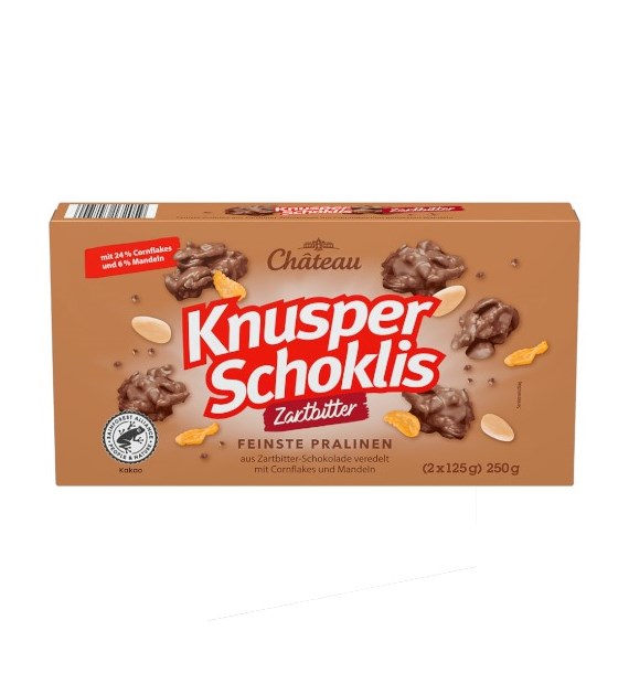 Chateau Knusper Schoklis Zartbitter Pralinen 250g