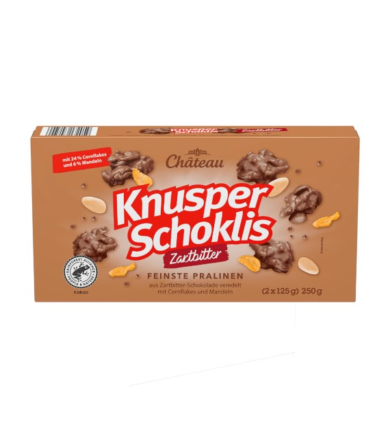Chateau Knusper Schoklis Zartbitter Pralinen 250g