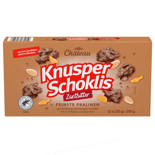 Chateau Knusper Schoklis Zartbitter Pralinen 250g