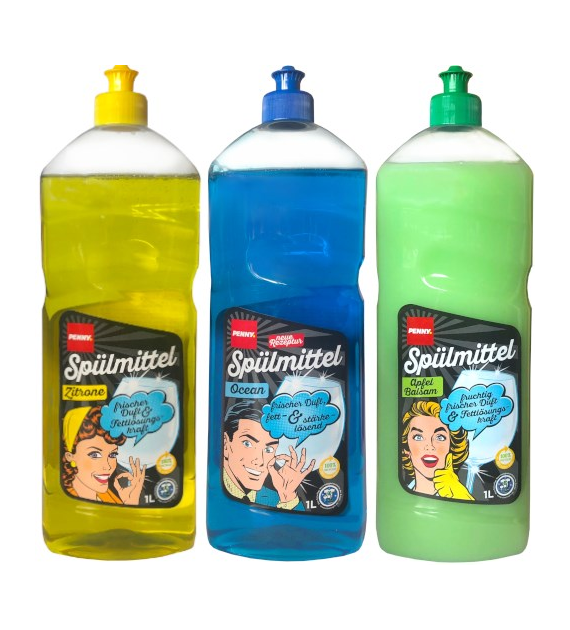 Penny Spulmittel Apfel / Zitrone / Ocean 1L
