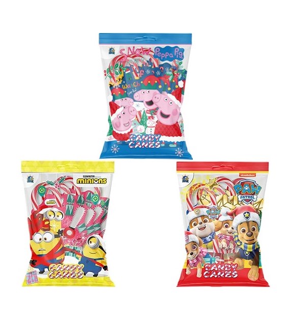 Candy Planet Candy Cane PAW/ Minion/Peppa 48g