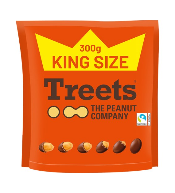 Treets Peanuts in Chocolate King Size 300g