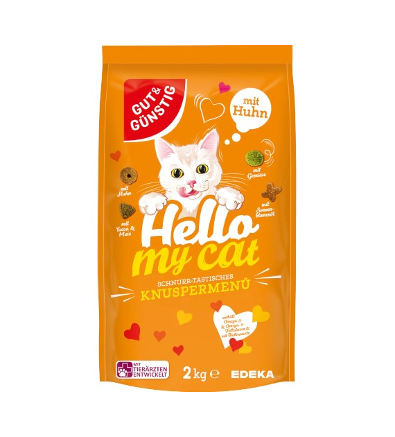 G&G Hello My Cat Knuspermenu Huhn Sucha Karma 2kg
