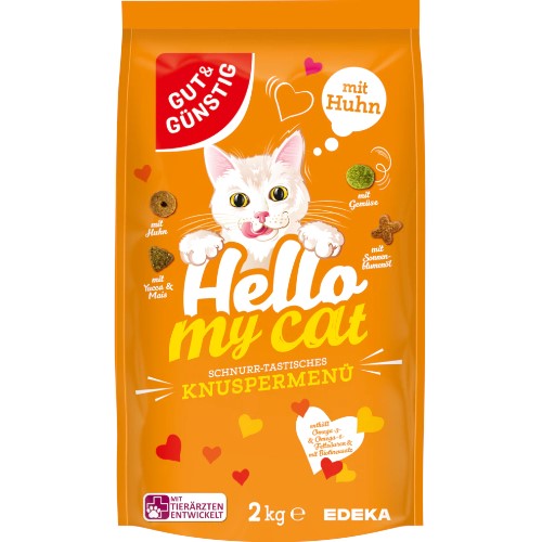 G&G Hello My Cat Knuspermenu Huhn Sucha Karma 2kg