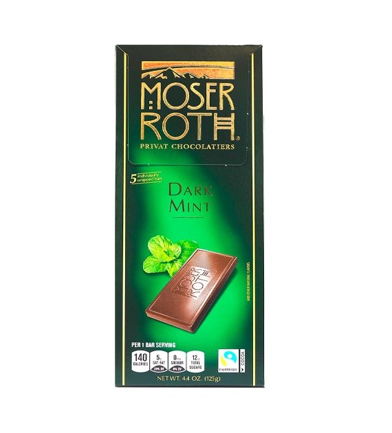Moser Roth Dark Mint Czekolada 125g