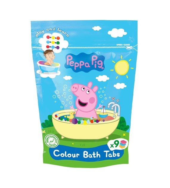 Peppa Pig Colour Bath Tabs 9szt 144g