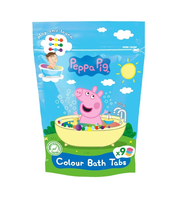 Peppa Pig Colour Bath Tabs 9szt 144g