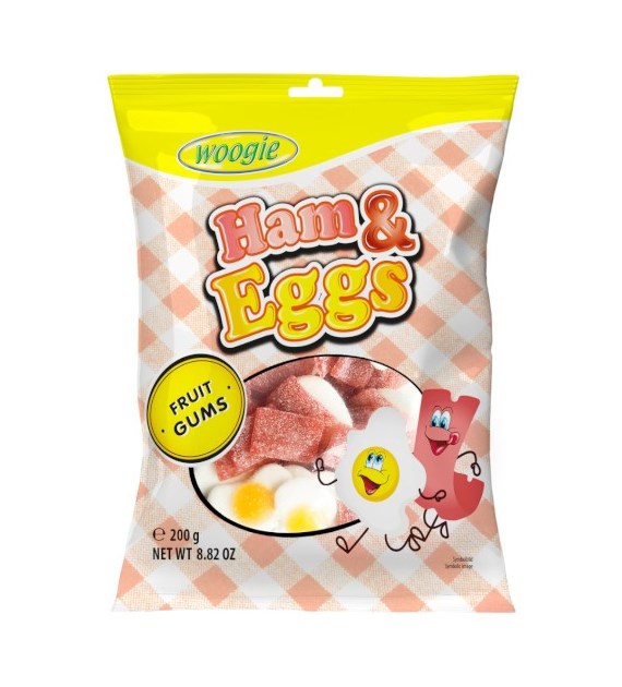 Woogie Ham & Eggs Fruit Gums Żelki 200g