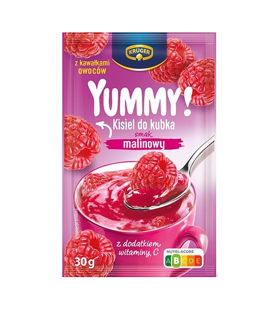 Kruger Yummy! Kisiel Malinowy 30g PL