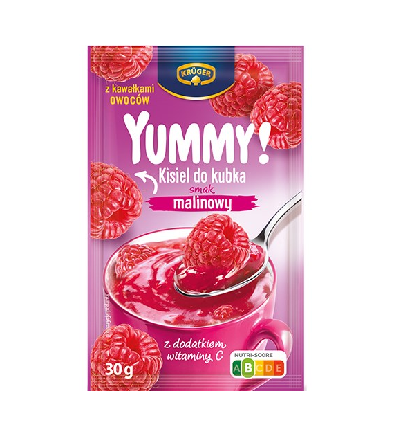 Kruger Yummy! Kisiel Malinowy 30g PL