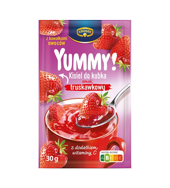 Kruger Yummy! Kisiel Truskawkowy 30g PL