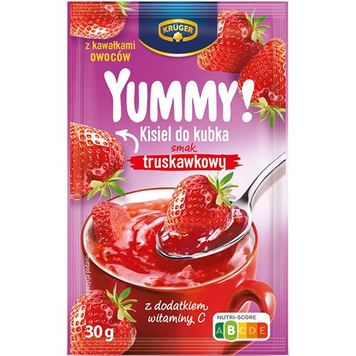 Kruger Yummy! Kisiel Truskawkowy 30g PL