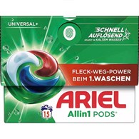Ariel All in 1 Pods Universal+ 15p 321g/316g