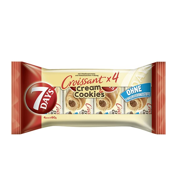 7 Days Croissant Cream & Cookies 4x60g 240g