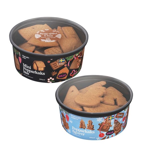 Gille Pepparkaks Figurer / Mini Hus Ciastka 300g