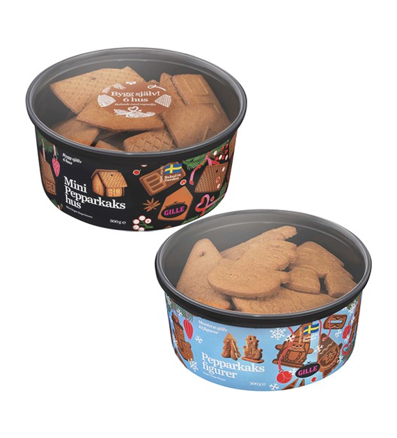 Gille Pepparkaks Figurer / Mini Hus Ciastka 300g