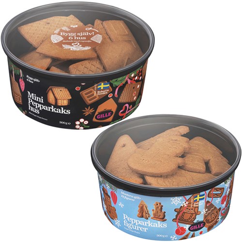 Gille Pepparkaks Figurer / Mini Hus Ciastka 300g