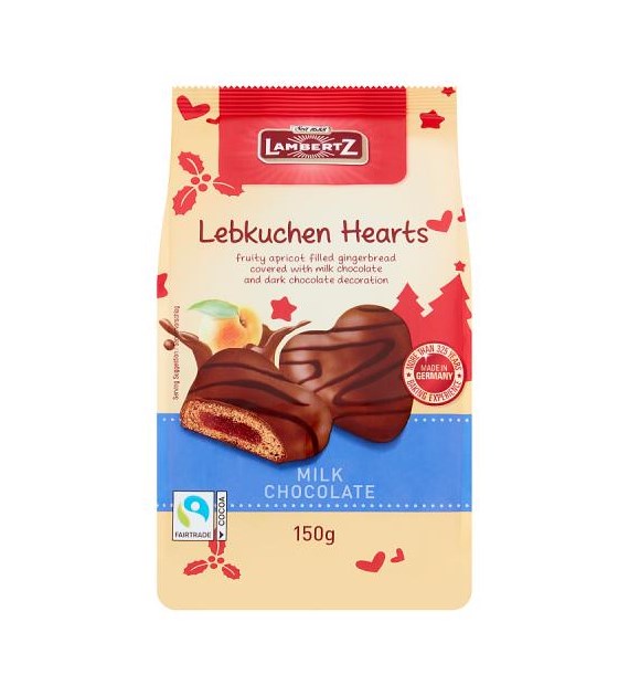 Lambertz Hearts Milk Chocolate 150g