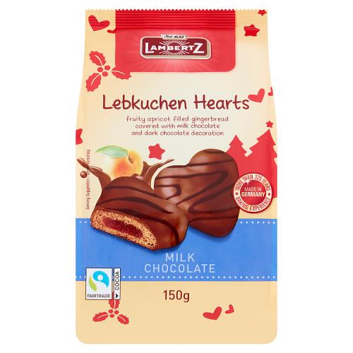Lambertz Hearts Milk Chocolate 150g