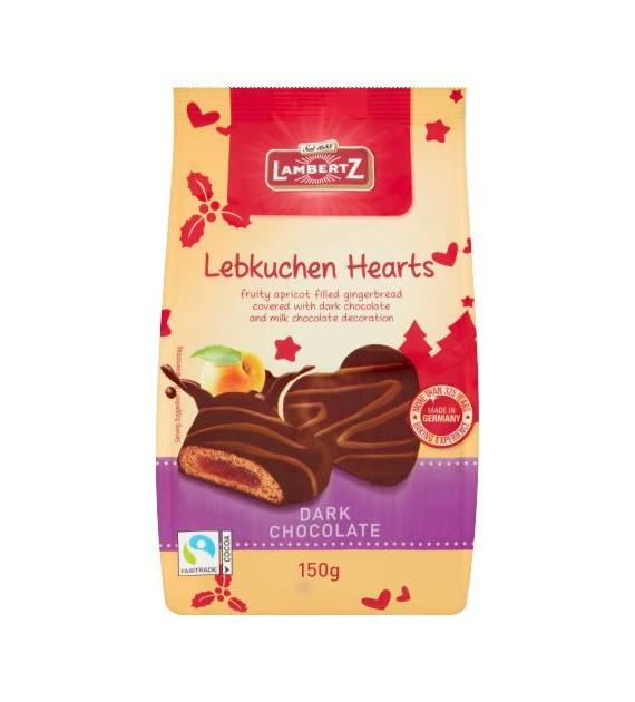 Lambertz Hearts Dark Chocolate 150g