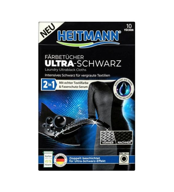 Heitmann Farbtucher Ultra-Schwarz 10szt