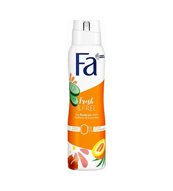 Fa Fresh & Free Gurke Melone Deo 150ml