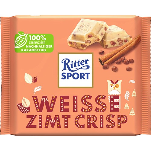 Ritter Sport Weisse Zimt Crisp Czekolada 100g