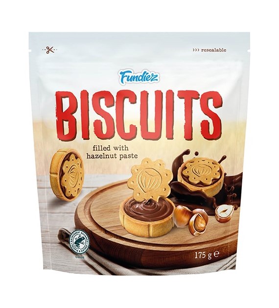 Fundiez Biscuits with Hazelnut Paste 175g