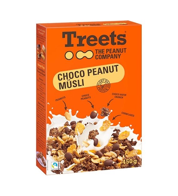 Treets Choco Peanut Musli 450g