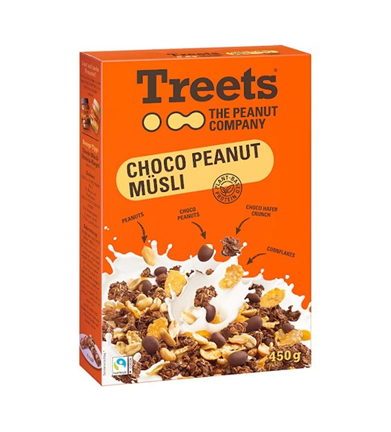 Treets Choco Peanut Musli 450g