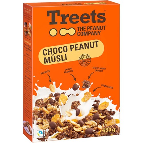 Treets Choco Peanut Musli 450g