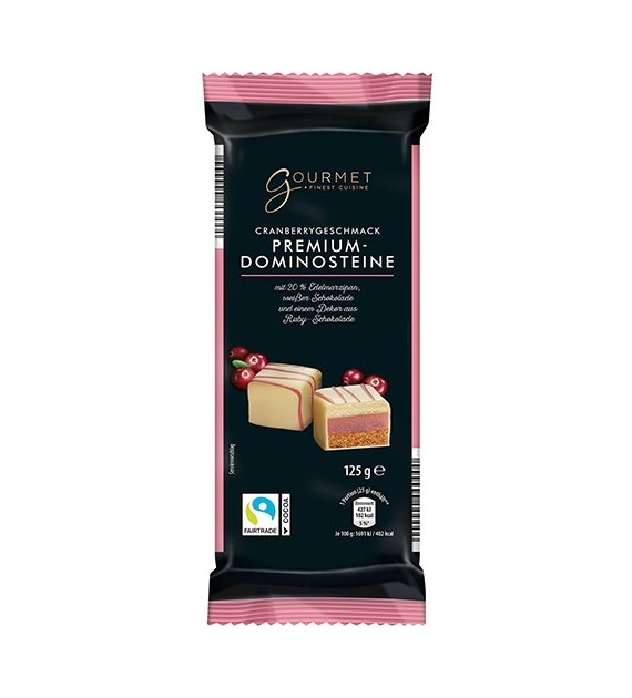 Gourmet Premium Dominosteine Cranberry 125g