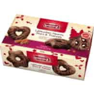 Lambertz Lebkuchen Hearts Stars Pretzels Dark 500g