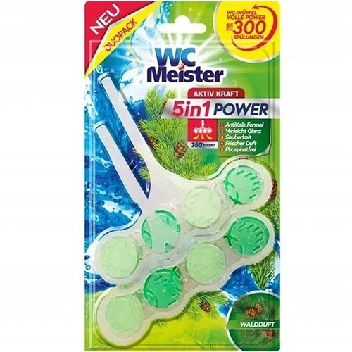 WC Meister 5in1 Power Waldduft Zawieszka 2x45g