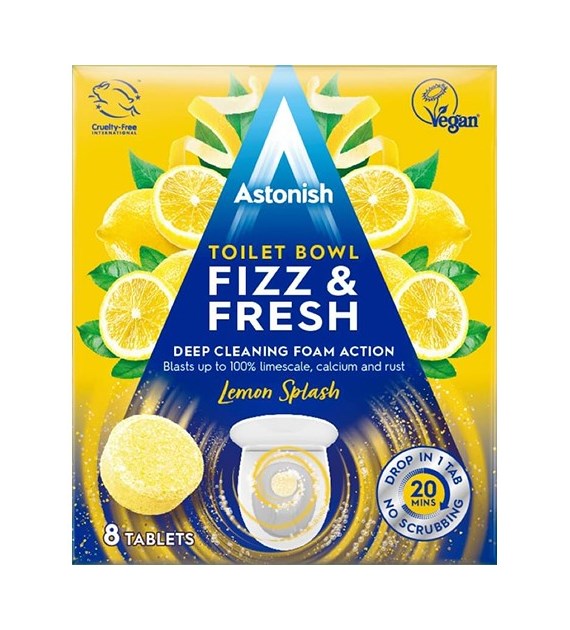 Astonish Fizz Fresh Lemon Splash WC Tabs 8szt