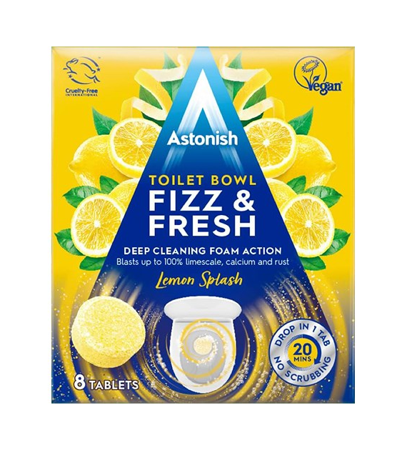 Astonish Fizz Fresh Lemon Splash WC Tabs 8szt
