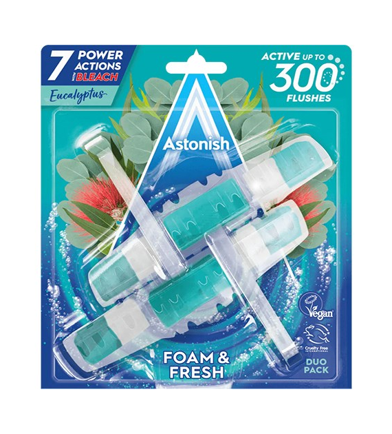 Astonish Foam&Fresh Eucalyptus Zawieszka WC 2x40g