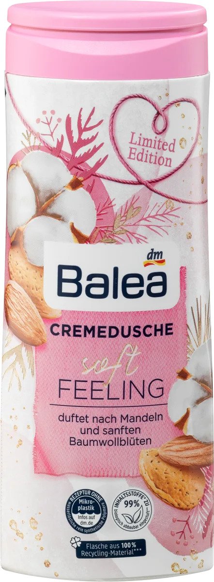 Balea Soft Feeling Mandeln Baumwollblute Gel 300ml