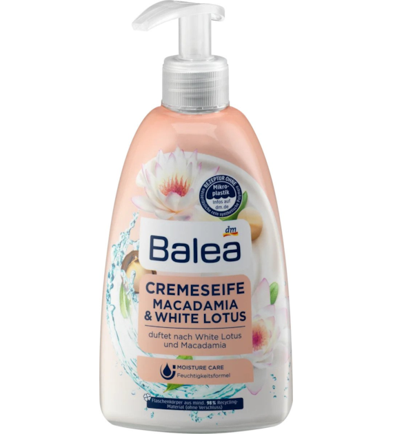 Balea Cremeseife Macadamia White Lotus Mydło 500ml
