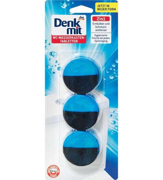 Denkmit WC Tabletki Blue Water 3szt 150g