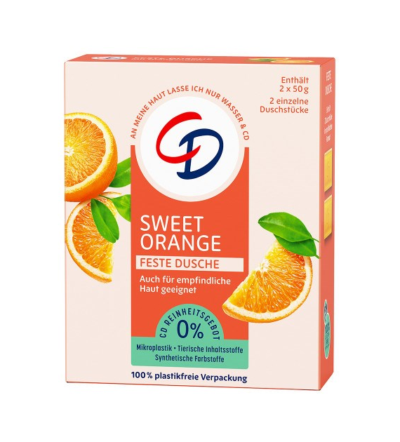 CD Feste Dusche Sweet Orange Kostka Myjąca 2x50g