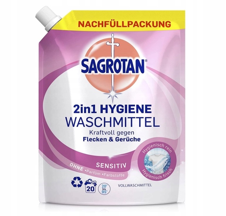 Sagrotan 2in1 Hygiene Sensitive Gel Zapas 20p 1L